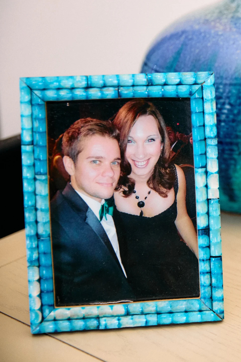 A framed photo of Andrew and Sarah (Jana Williams for NBC News)