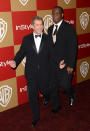 Mel Gibson and guest attend the 14th Annual Warner Bros. And InStyle Golden Globe Awards After Party held at the Oasis Courtyard at the Beverly Hilton Hotel on January 13, 2013 in Beverly Hills, California.