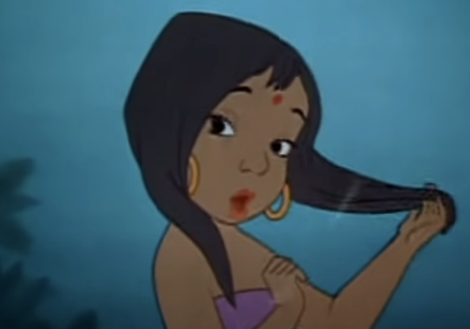 close up of Shanti, the girl in the movie