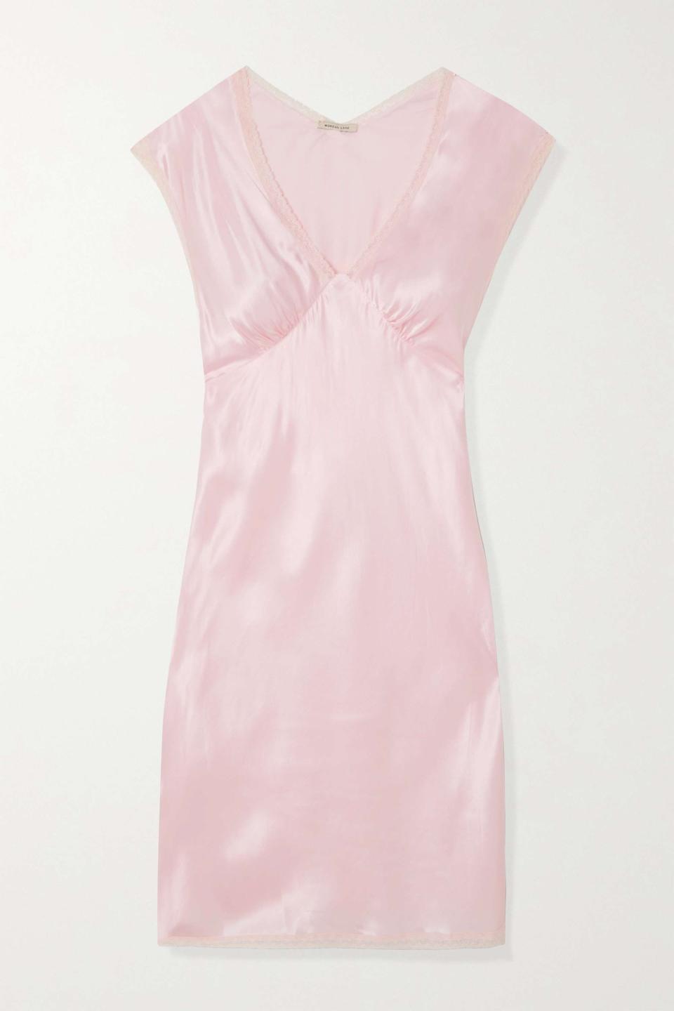 12) Cordelia Lace-Trimmed Satin Nightdress