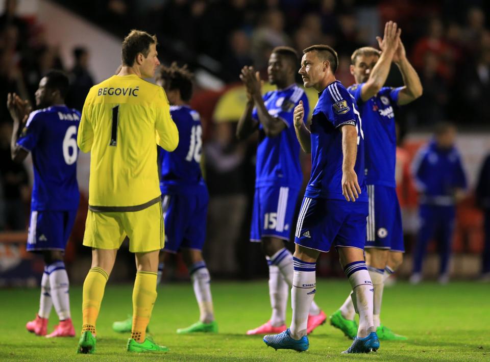 Asmir Begovic will miss John Terry at Chelsea