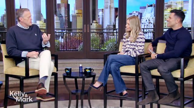 Billy Gardell talks to Kelly Ripa and Mark Consuelos on 'Live with Kelly and Mark.'