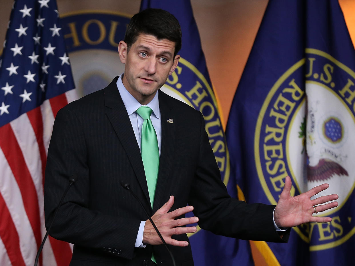 House Speaker Paul Ryan told members they must abide by the dress code: Getty