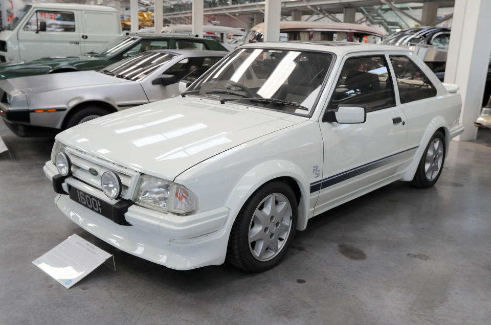 <p>Here's one to get the Blue Oval fans salivating: a very original 1985 Escort RS Turbo. Like the Peugeot, this one is privately owned and the lucky custodian has had it since 1993. Ford planned to build <strong>5000</strong> RS Turbos, but the hot Escort was so popular that <strong>8604</strong> ended up rolling off the production lines. While this vehicle was on show in 2023, the lucky owner has now whisked it away.</p>