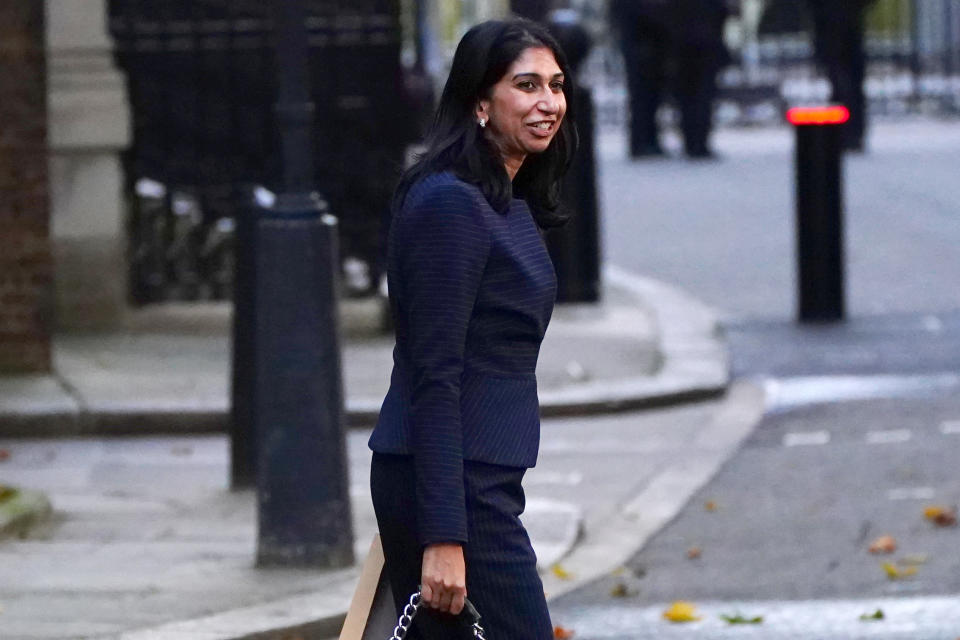 Rishi Sunak is likely to face questions over his re-appointment of Suella Braverman as home secretary. (PA)
