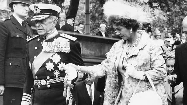 El rey Pablo y su esposa Federica