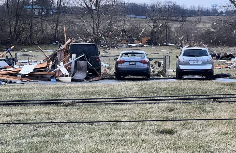 Mitchell Road damage (Springfield Township.)