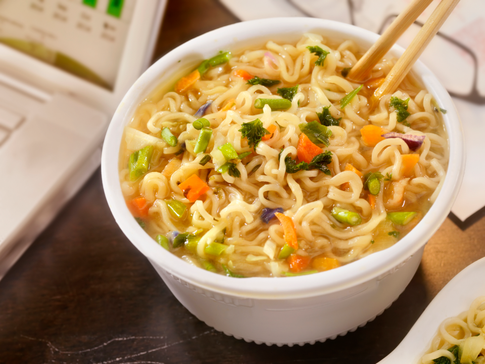 14) Instant noodles