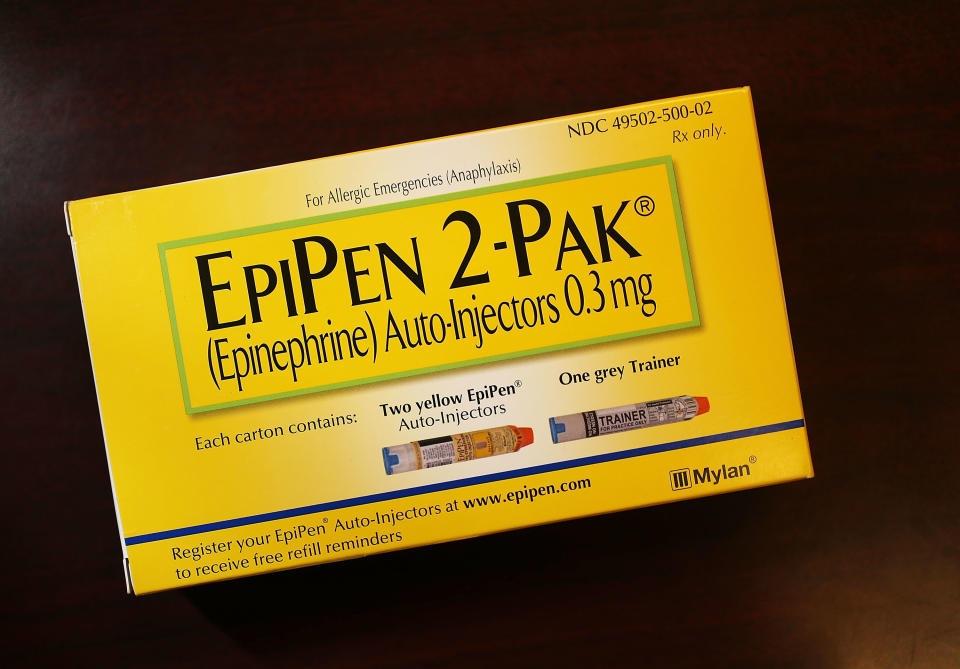 Mylan came under fire for hiking up the price of the EpiPen. (Photo: Joe Raedle/Getty Images)