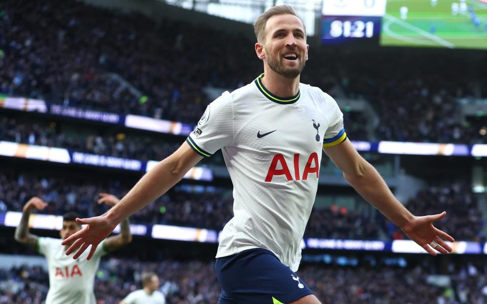 Harry Kane celebrates doubling Spurs' lead – Tottenham vs Chelsea live: score and latest updates from the Premier League - Getty Images/Chloe Knott