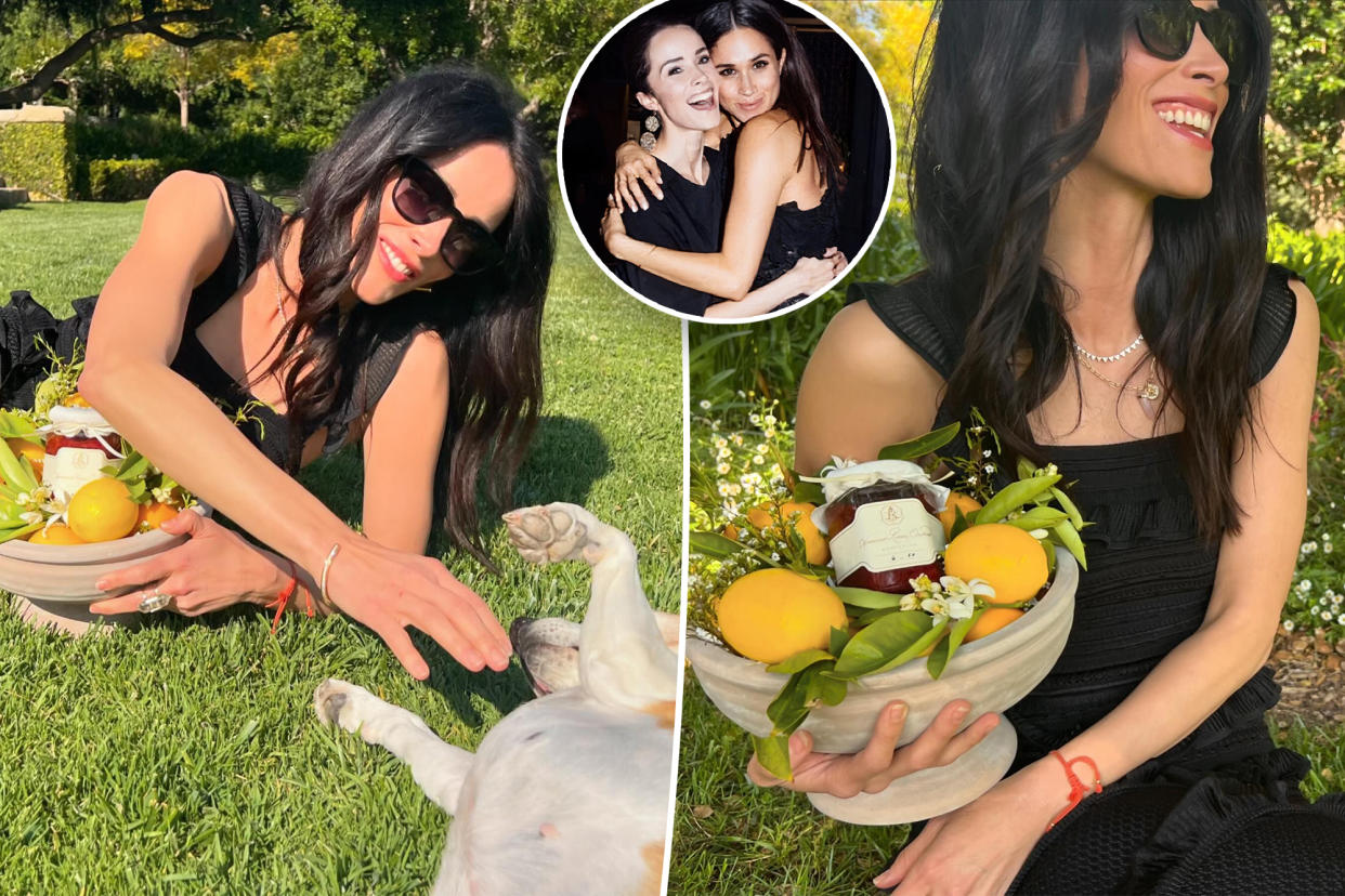 Meghan Markle's friend and 'Suits' co-star Abigail Spencer celebrates lifestyle brand with duchess' dog