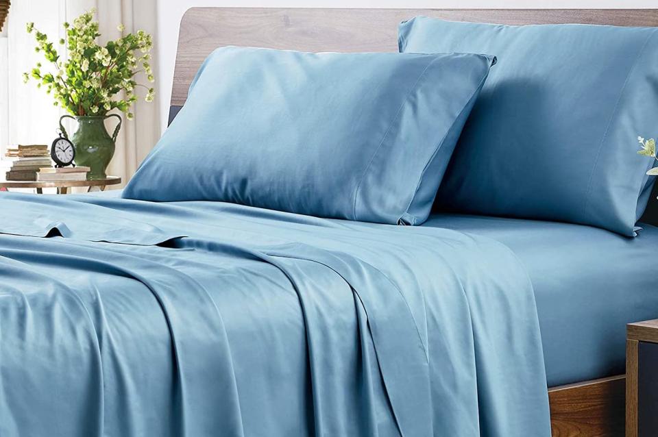Rest easy on these comfy sheets. (Photo: Amazon)