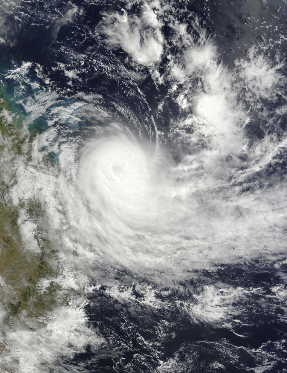 A radar off a cyclone off Queensland.