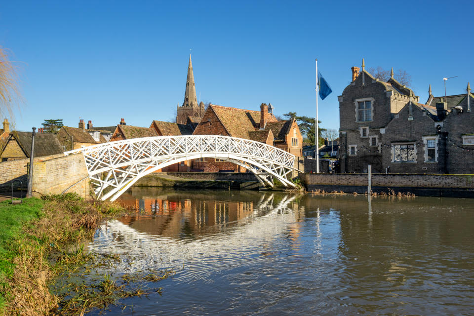 Footbridge in Godmanchester in the county of Cambridgeshire (Photo:Getty Creative)