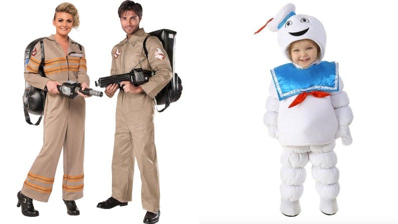 Don some coveralls and turn your toddler into the Stay Puft Marshmallow Man.