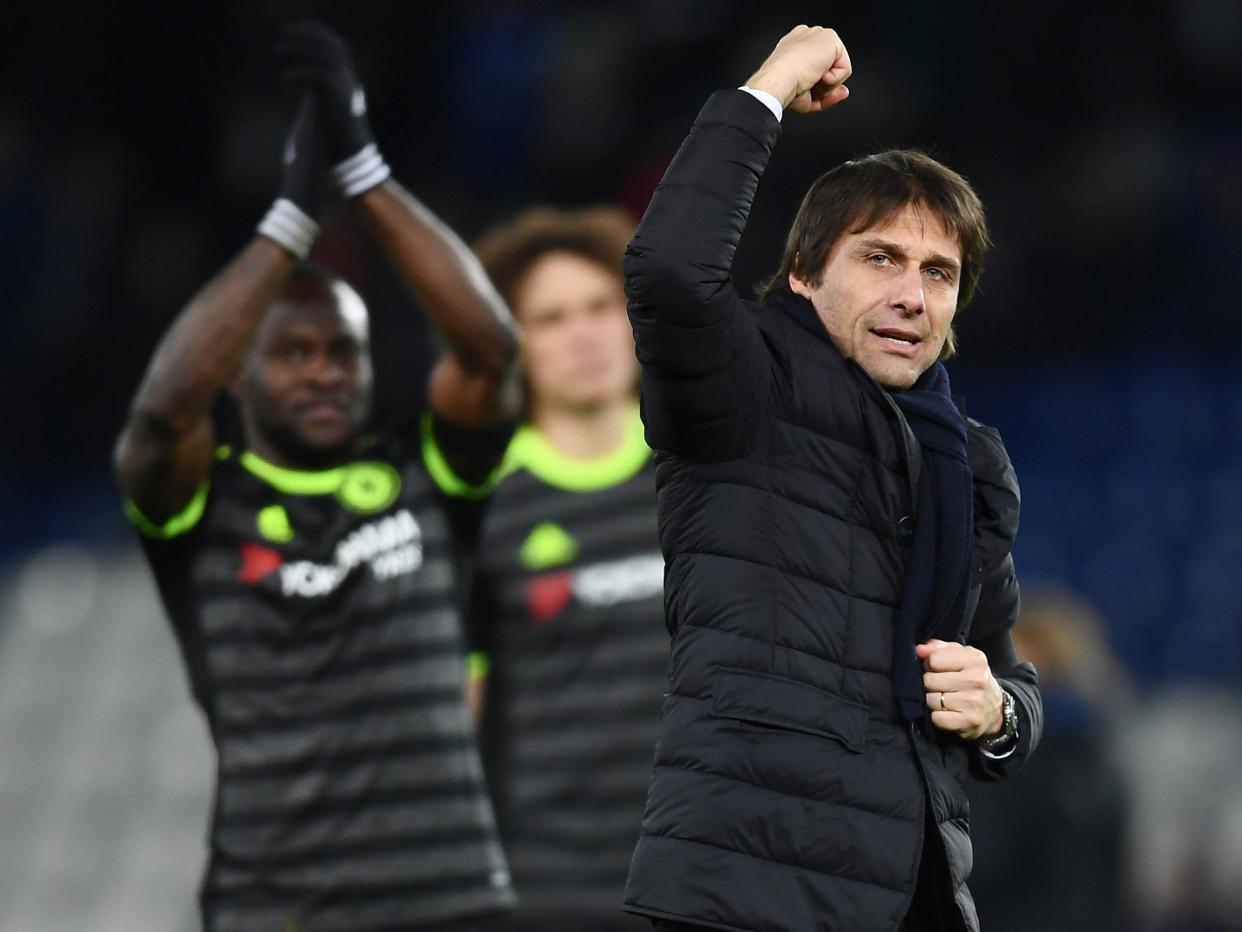 Chelsea are eight points clear with 16 games remaining, but the trophy engravers can start their work now: Getty