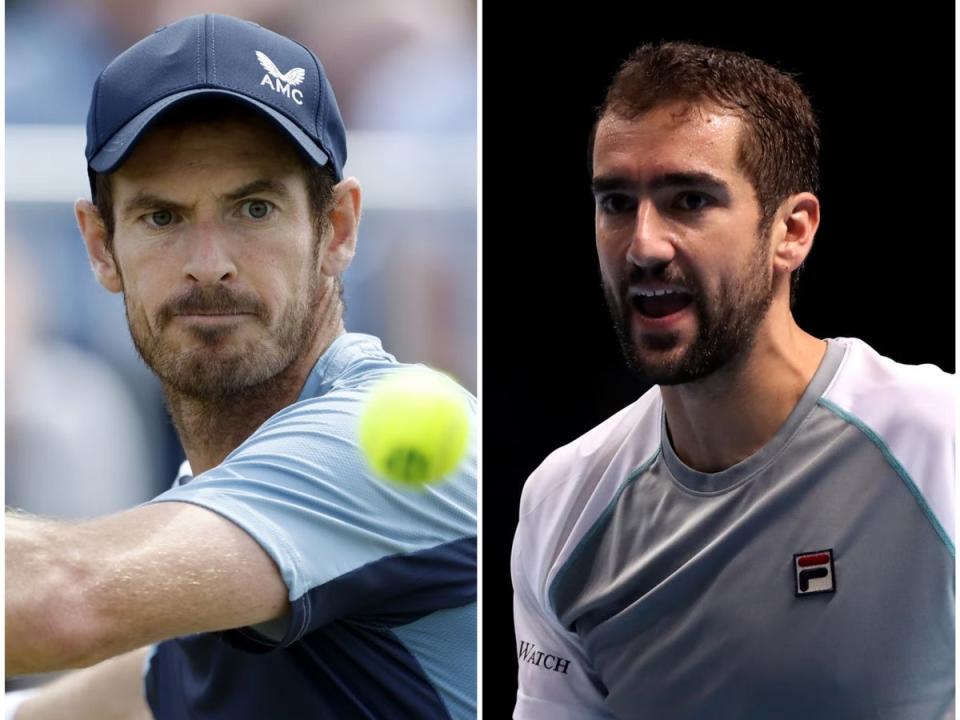 Andy Murray and Marin Cilic (Steven Paston/John Walton/PA) (PA)