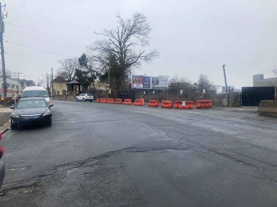 A view Jan. 12 looking north on Fulton Avenue in Mount Vernon where the overpass will be closed as a result of structural damage in the supports below. 
(Photo: Jonathan Bandler/lohud)