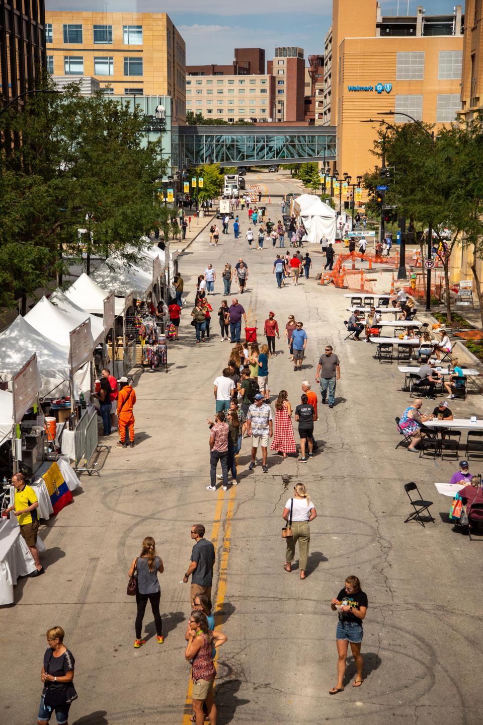 The World Food & Music Festival took over the Western Gateway Park in Des Moines in 2021.