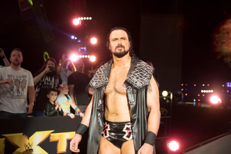 Drew McIntyre walks to the WWE NXT ring (WWE)