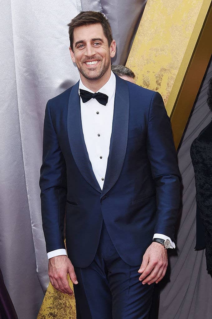 Aaron Rodgers attends the 88th Annual Academy Awards
