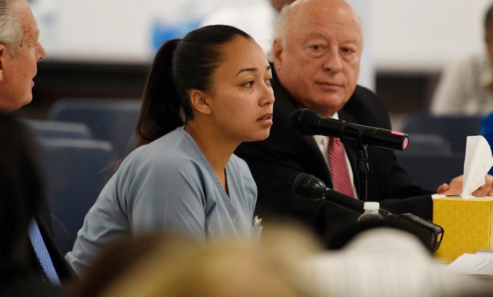 Cyntoia Brown at a clemency hearing in Nashville on May 23, 2018.