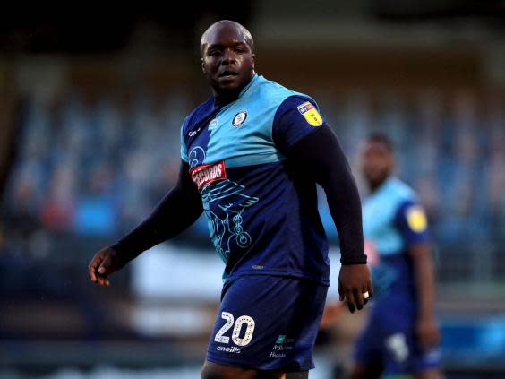 Adebayo Akinfenwa claimed he was called a 'fat water buffalo' by a member of Fleetwood Town (PA)