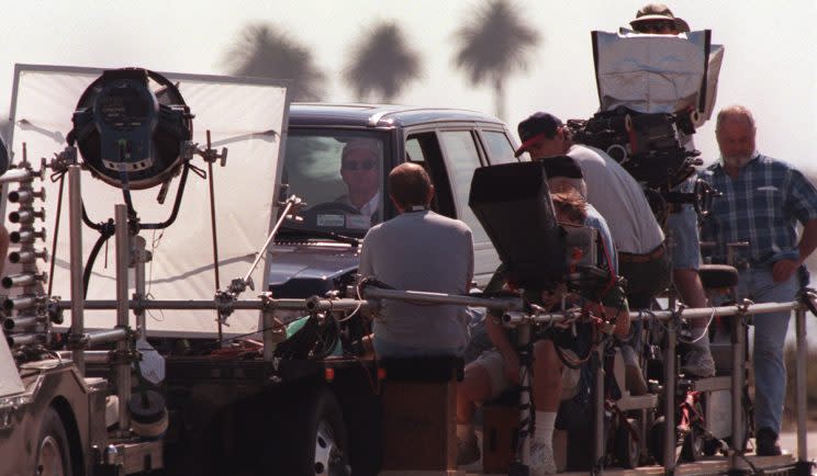 Warren Beatty filming Town & Country - Credit: Getty