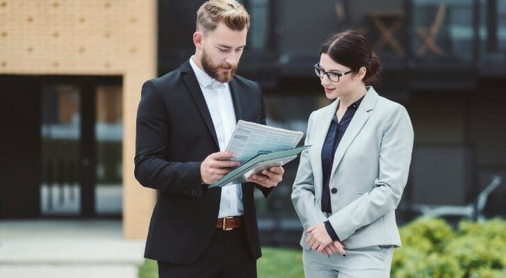 Two real estate agents