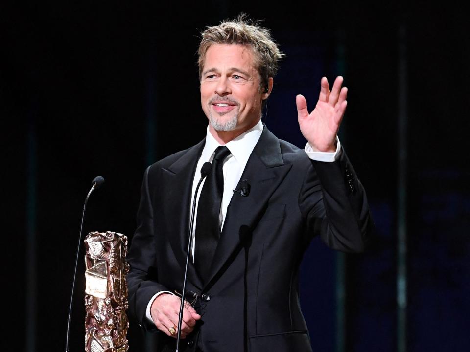 Brad Pitt at the 48th Cesar Film Awards ceremony in Paris on February 2023.