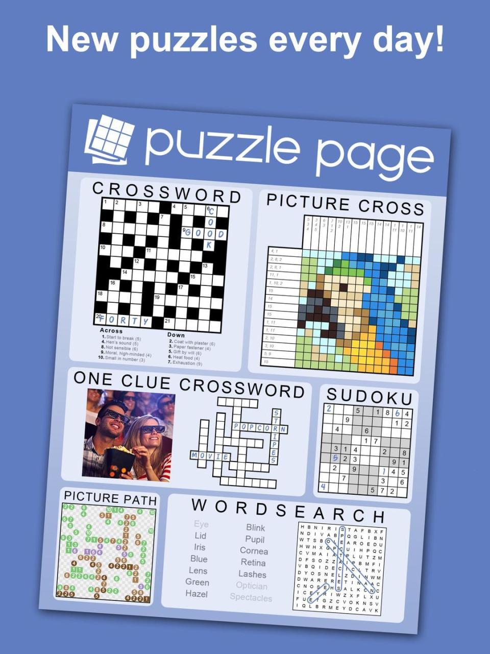 Beloved word and puzzle games, and more, are in one app for your smartphone or tablet. AppyNation’s Puzzle Page offers an extensive collection of free-to-play content.