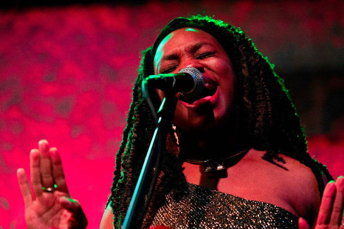 Camry Ivory, one of the lead singers in the David George Orchestra, will be on hand for “A Rock ‘n’ Roll Christmas Show.”
