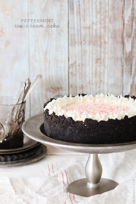 Peppermint Ice Cream Cake