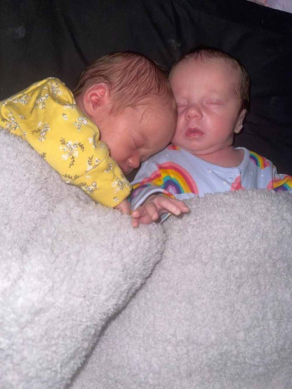 Baby twins Aurora Azalea and Ophelia Lili (Collect/PA Real Life).