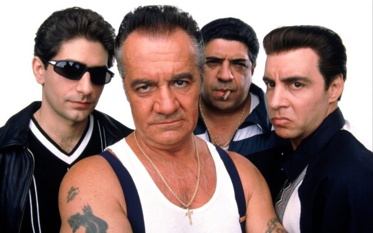 Tony Sirico as Paulie Gualtieri, with (back, from left) , Michael Imperioli, Vincent Pastore and Steven Van Zandt, fellow Sopranos cast members - Capital Pictures