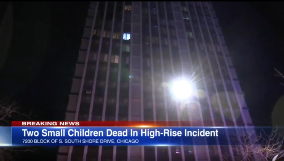 Two babies in Chicago, Illinois, are dead after police say a mother jumped from an apartment building with her son before another infant was found dead in a bathtub. 