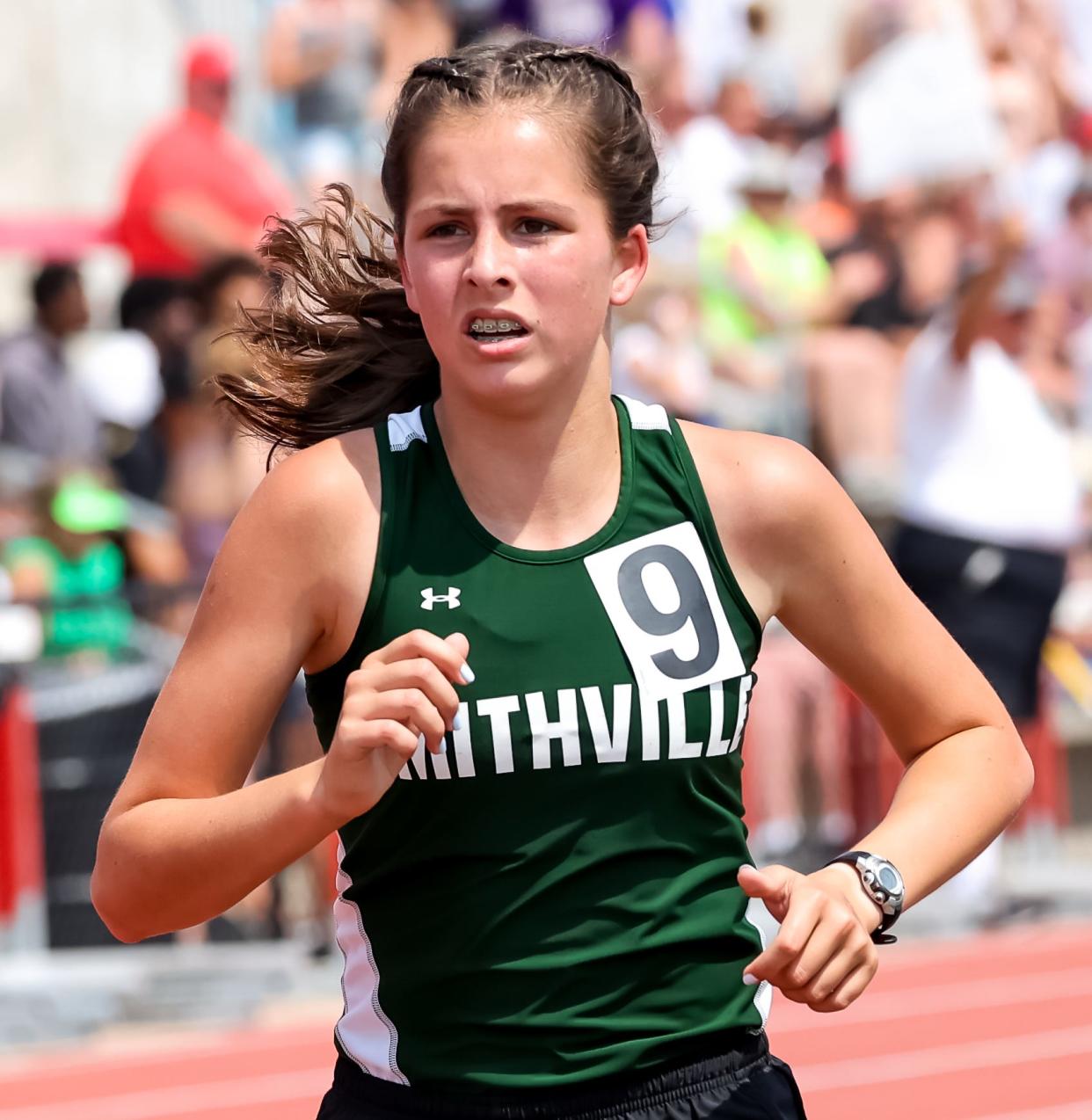 Smithville standout Kaitlyn Carr finished sixth with a time of 11:18.15 in the 3200 to earn All-Ohio.