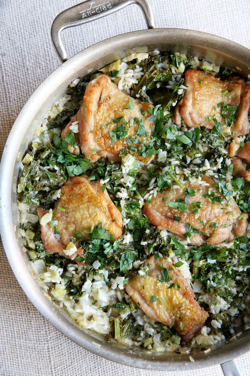 Ranch Chicken Thighs with Rice