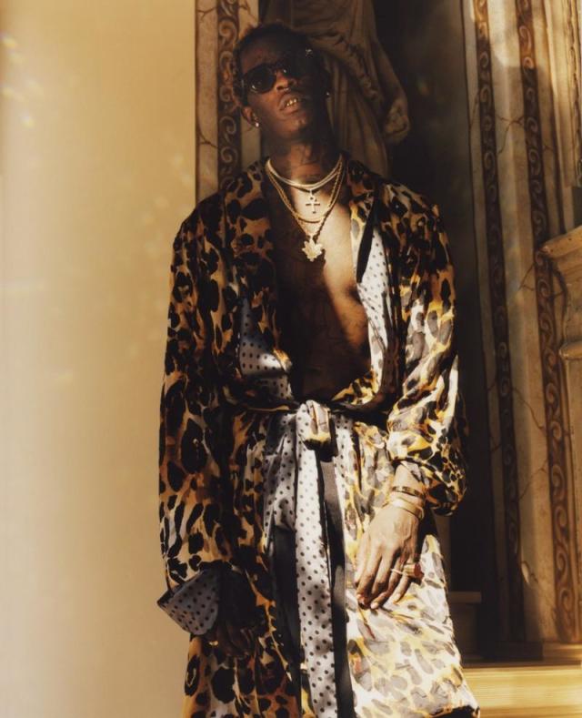 young thug wearing a dress