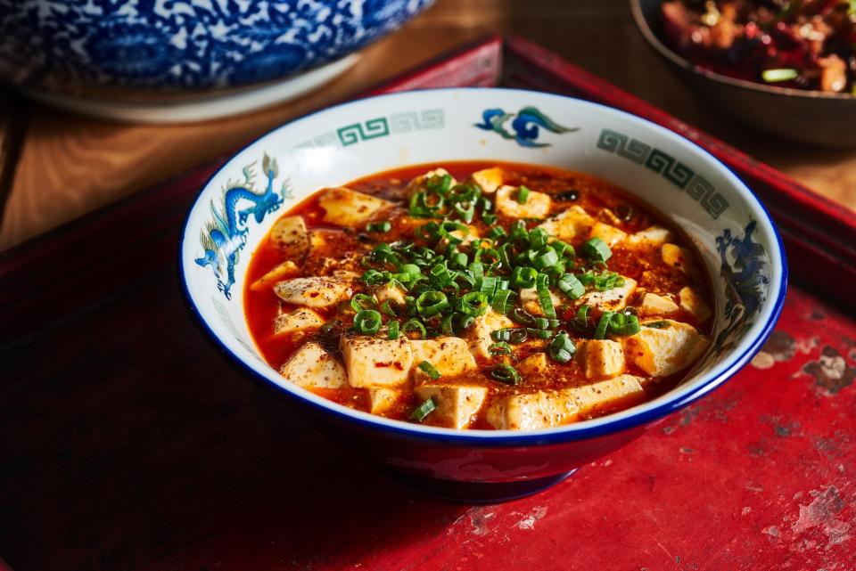 Mapo Tofu at O Mandarin in Hartsdale.