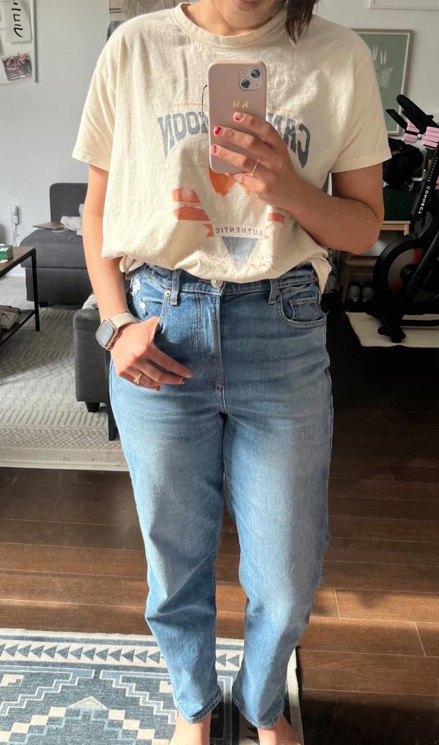 Perfect pair of jeans is only $45: American Eagle Highest Waist 90s Boyfriend  Jeans review