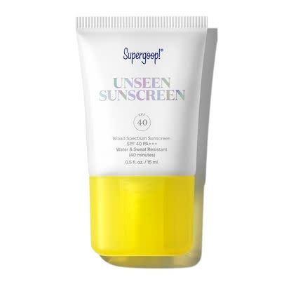 Sunscreen, sunscreen, sunscreen — specifically Supergoop's Unseen formula