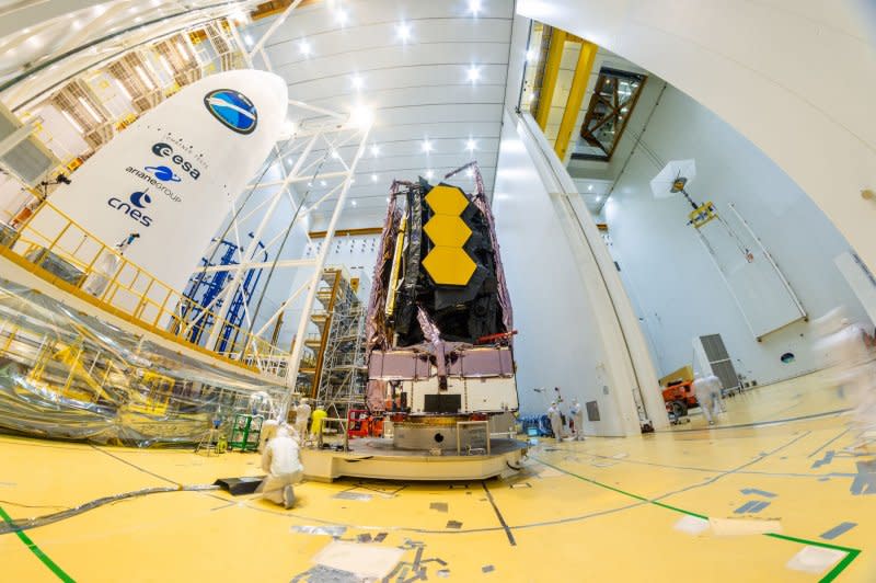 Data from NASA's James Webb Space Telescope, launched in 2021, have raised new questions about the age of the universe. File Photo by M. Pedoussaut/ESA/NASA