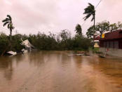 The aftermath of cyclone Gita is seen in Nuku'alofa, Tonga, February 13, 2018 in this picture obtained from social media. Facebook Noazky Langi/via REUTERS THIS IMAGE HAS BEEN SUPPLIED BY A THIRD PARTY. MANDATORY CREDIT. NO RESALES. NO ARCHIVES