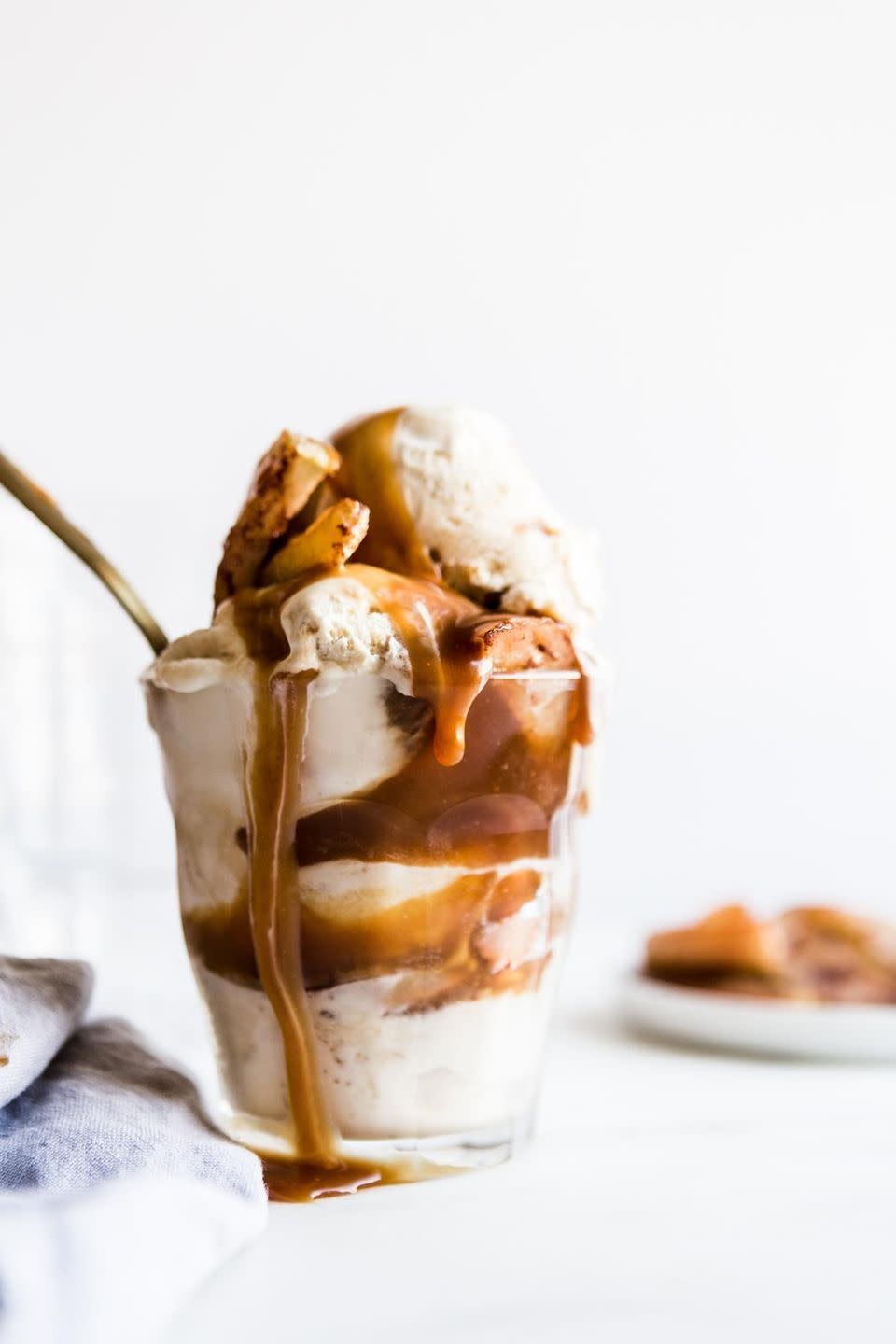 Salted Caramel Apple Sundae