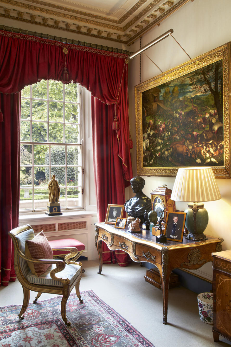Inside The Garden Room in Clarence House. Photo: Twitter/ClarenceHouse.