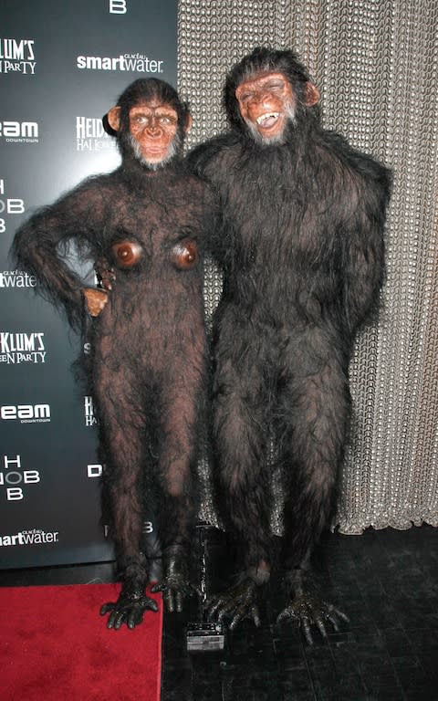 Heidi Klum and Seal Halloween party in 2011 - Credit: Rex