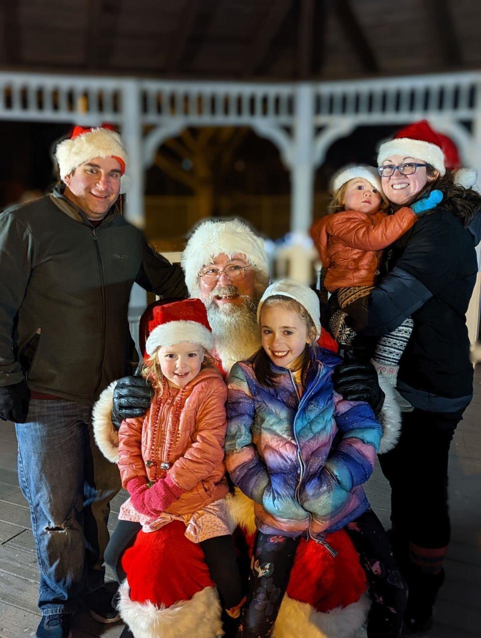 The Grossman family of Louisville visiting with Santa at last year's "Christmas in the Park" hosted by New Way United Methodist Church in Navarre