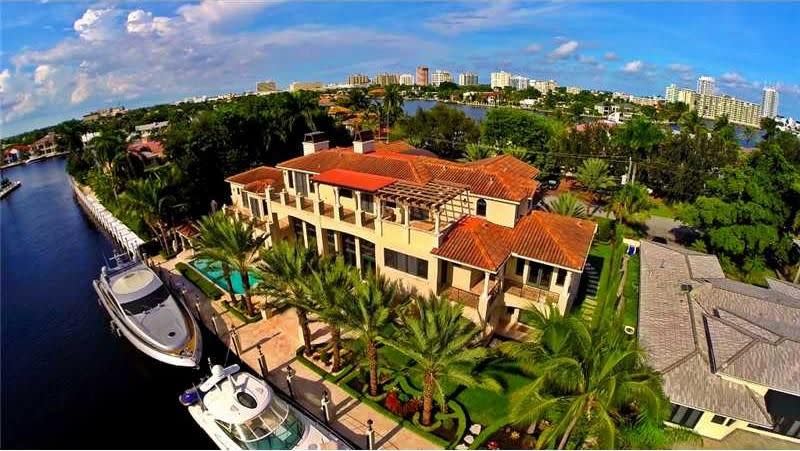 <p>The massive mansion sits on nearly half an acre and has 150 feet of private waterfront. (Realtor.com) </p>