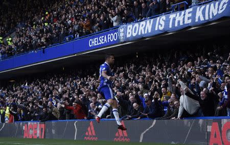 Football Soccer Britain - Chelsea v West Bromwich Albion - Premier League - Stamford Bridge - 11/12/16 Chelsea's Diego Costa celebrates scoring their first goal Action Images via Reuters / Clodagh Kilcoyne